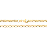 9ct Yellow Gold Hollow Belcher Chain 16"