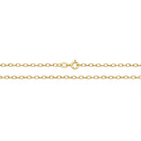 9ct Yellow Gold Diamond Cut Belcher Chain 16''