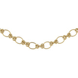 9ct Yellow Gold Handmade Fancy Link Necklace 20"