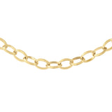 9K Yellow Gold Fancy Link Necklace