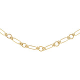 9ct Yellow Gold Fancy Link Necklace