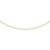 9K Yellow Gold Oval Belcher Chain 18"
