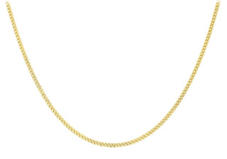 9ct Yellow Gold DC Curb Chain 18" - 20"