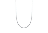9K White Gold 1.2mm Curb Chain 18"