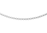 9K White Gold 1.1mm Belcher Chain 24"