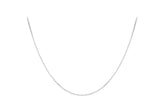 9ct White Gold Round Belcher Chain 18"