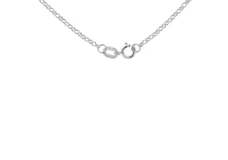 9ct White Gold Round Belcher Chain 18"