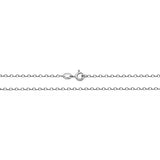 9K White Gold Belcher Chain 16"