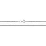 9K White Gold 1.5mm Curb Chain 24''