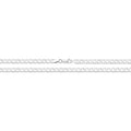 9K White Gold Curb Chain 16''