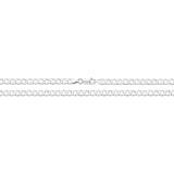 9K White Gold Curb Chain 16''