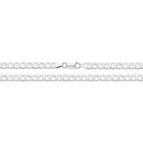 9K White Gold Curb Chain 18''