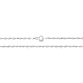 9ct White Gold Singapore Chain 22"