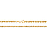 9ct Yellow Gold Rope Chain 20"