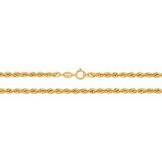 9ct Yellow Gold Rope Chain 20"