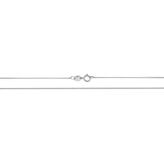 9ct White Gold 18" Close Curb Chain