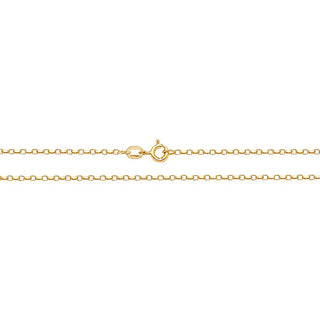 9ct Yellow Gold Faceted Belcher 20"