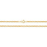 9ct Yellow Gold Singapore Chain 16"