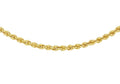 9ct Yellow Gold Semi Solid Rope chain 16"