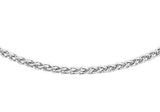 9K White Gold 1mm Spiga Chain 16"
