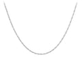 9K White Gold 0.8mm Prince Of Wales Chain 18"
