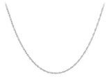 9K White Gold 0.8mm Prince Of Wales Chain 18"