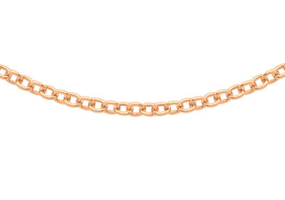 9K Rose Gold 1.6mm Trace Chain 16"