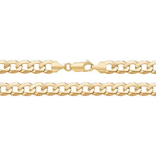 9ct Yellow Gold Curb Chain 22''
