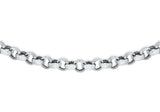 9K White Gold 3.5mm Belcher Chain 24"
