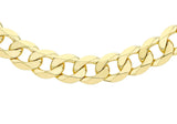 9ct Yellow Gold Flat Diamond Cut Curb Chain 24"