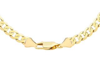 9K Yellow Gold 5.5mm Curb Chain 20"