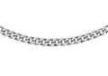 9K White Gold 0.7mm Curb Adjustable Slider Chain 22"