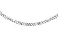 9ct White Gold Diamond Cut Curb Chain 24"