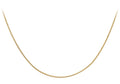 9ct Yellow Gold Diamond Cut Curb Chain 16"