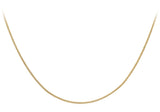 9ct Yellow Gold Diamond Cut Curb Chain 16"