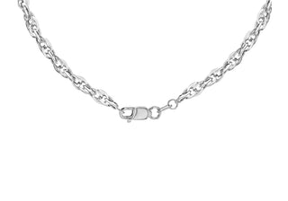 9ct White Gold Prince Of Wales Chain 18"
