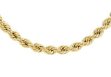 9K Yellow Gold 3.8mm Rope Chain 20"