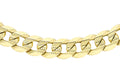9ct Yellow Gold Diamond Cut Flat Curb 20"