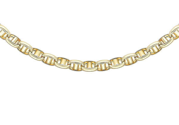 9K Yellow Gold 5.3mm Rambo Chain 20"