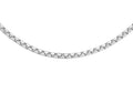 9K White Gold 1.6mm Box Belcher Chain 22"