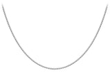 9ct White Gold Mirror Box Chain 18"