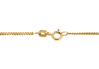 9K Yellow Gold 1.4mm Curb Chain 18"