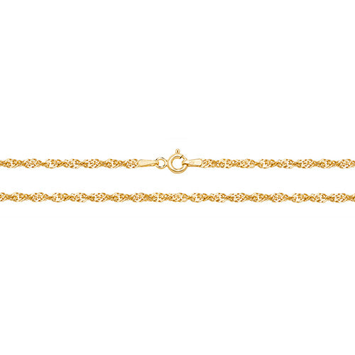 9ct Yellow Gold Singapore Chain 22"