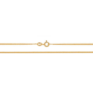 9ct Yellow Gold Close Curb Chain 24"