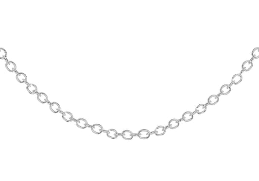 Sterling Silver 2.4mm Rolo Chain 16"