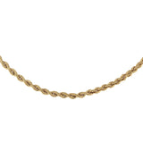 9K Yellow Gold 3.8mm Rope Chain 24"