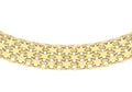 9K Yellow Gold Fancy Bismarck Chain 17"