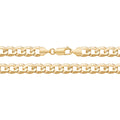 9ct Yellow Gold Flat Curb Chain 8"