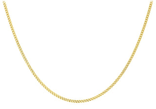 9ct Yellow Gold DC Adjustable Curb Chain 16"-18"