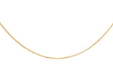 9ct Yellow Gold Mini Round Snake Chain 22"